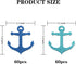 120pcs Nautical Theme Confetti Glitter, Ship Anchor Confetti, Baby Shower, Wedding, Ocean Sailing Birthday Party Table