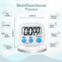 Timers 4 Pack Digital Kitchen Timer Magnetic Digital Timer with Big Display Loud Ring Cooking Timers for Kitchen Electronic Timer for Classroom, Game, Gym, Break Time (Pink,Purple,Green,White, 4) by CZBRO