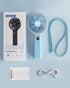 SWEETFULL Handheld Fan, Portable 5000mAh Rechargeable Battery Fan, 6 Speed Wind, Mini Travel Fan with LED Display