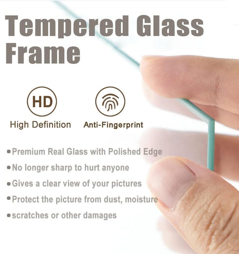 5x7 4x6 5x7 KTKDE Picture Frame, Photo Frame Walnut with Real Glass for Picture photo with Mat or photo without Mat