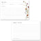 Wildflower Boho Recipe Cards: Set of 48