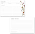 Wildflower Boho Recipe Cards: Set of 48