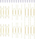 12 Piece Plate Hangers, 6/8/10 Inch Invisible Brass Wall Plate Hangers with 16 Piece Wall Hooks