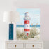 Beach Decor Lighthouse Wall Art - 12" x 16" Framed Seagull Canvas Prints for Home Living Room Office