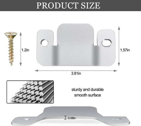 DEEPDREAM 12 Pcs Sectional Couch Connectors, Metal Clips with 28 Pcs Screws for Interlocking Furniture