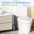Set: HAMITOR Toilet Bowl Brush Holder Curved Design with Holder for Deep Cleaning Under Rim - Compact Hidden Scrubber