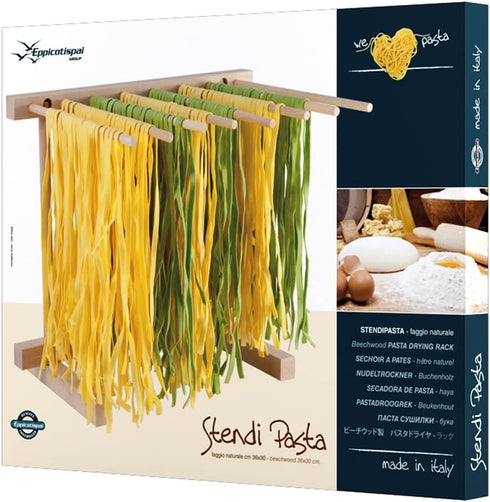 Eppicotispai EP 102 Natural Beechwood Collapsible Pasta Drying Rack
