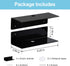 9 Inch Set 4 Acrylic Floating Shelf No Drill Adhesive Wall Shelf of for Funko Pop Storage, Floating Shelves Damage-Free