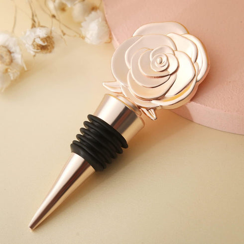 VIDACONTIGO 15 15) PCS Rose Gold Wine Bottle Stoppers for Wine Bottles, Wedding Favors for Guests, Bridal & Baby Shower