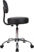 Boss Office Products Be Well Medical Spa Stool with Back, Vinyl, Black