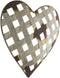 Mission Gallery Silver Metal Heart Wall Decor - Distressed Rustic Style Art Piece for Home Interior