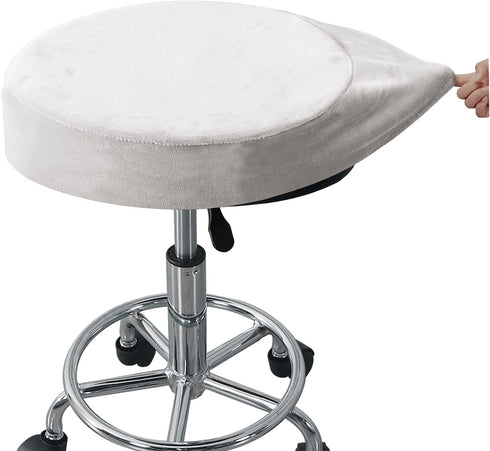 GAMUKAI 2 Pack 14"-16", Counter, Round Bar Stool Covers Stretchable Round Vanity Stool Cover, Fits Diameter Elastic Hem