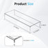 12x4.3x2 pack 2, 12 12x4.3x2 Inch Sezanrpt Acrylic Shelf Riser of Clear Display Shelf for Shoes, Glasses, Plants, Home