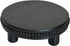 Farmhouse Beaded Wood Tray Risers, 7.6” Decorative Tray for Kitchen Home Decor, Black Round Wood Riser
