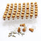 0.5ML Clear Glass Cork Bottles Vials - Mini Tiny Jars with Corks, 100 Bottles + 100 Screws