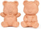 SUMMORO 2 Pcs Brown Sugar Keeper Terracotta Brown Sugar Bear Saver and Softener