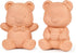SUMMORO 2 Pcs Brown Sugar Keeper Terracotta Brown Sugar Bear Saver and Softener
