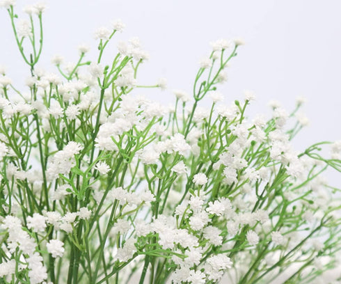 9 Pack Real Touch Artificial Baby's Breath Flowers - 21" Bendable Stems for Wedding Bouquets