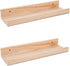 AZSKY Picture Ledge Shelf, Small Floating Shelves Set of 2, 16 Inches