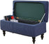 FUANGUI Ottoman Cover Stretch Storage Ottoman Bench Slipcover Printed Folding Storage Bench