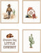Boat Wades Western Nursery Decor, Cowboy Wall Art Print Posters, Kids Wall