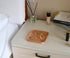 5.9 Inch Countertop Small Square Wooden Tray Decorative Tray for Coffee Table, Ottoman, Serving Food, Snacks, or as Cup