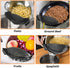 YEVIOR Clip on Strainer for Pots, Hands-Free Silicone Food Strainer for Pasta, Fits All Bowls and Pots (Black)