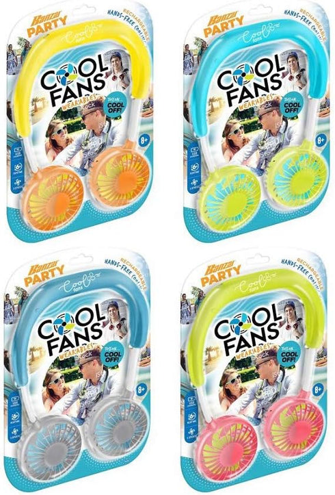 BANZAI Wearable Cool Fans - Colors May Vary