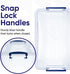 Superio Storage Bins with Lids, Clear Plastic Containers for Organizing, Stackable Totes, 4 Pack, 12 Qt
