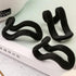 WARMBUY Velvet Hanger Connector Hooks, Closet Space Saving Cascading Organizer, Black, 40 Pack