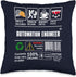 Automation Engineer Label Skills Solving Coffee Wine Throw Pillow, 16x16, Multicolor