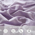 Lavender Standard Size Pillow Shams Set of 2 - Boho Pom Fringe Pillowcases, 20x26 Inch Light Purple Pillowshams