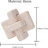 Dneuoir 3-Link Knot Resin Travertine Decor, Coffee Table Decor, Book Shelf Entry Table Decoration, Boho Decorative