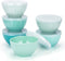 Melamine Bowls with Lids - 15oz 5-inch Cereal/Salad/Prep Bowls, Set of 6 Assorted Colors, Shatter-Proof and BPA Free