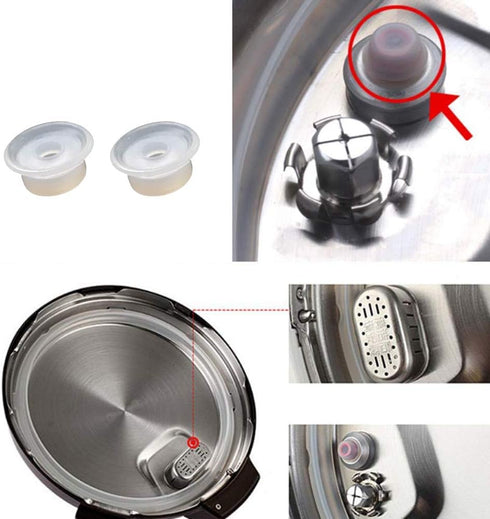 3-Pack 6QT Silicone Sealing Rings with Steam Release Valve for Instant Pot Ultra & 6 Quart Models