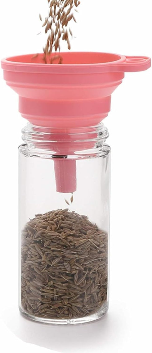 12 Pack 3oz Tebery Round Spice Bottles Glass Spice Jars with Silver Metal Lids, Shaker Tops, Wide Funnel and Labels