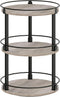YATINEY 3-Tier Lazy Susan Organizer, Rotating Spice Rack, Spinning Organizer, Industrial Turntable