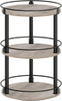 YATINEY 3-Tier Lazy Susan Organizer, Rotating Spice Rack, Spinning Organizer, Industrial Turntable