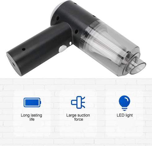 Sonew Handheld Vacuum Cleaner, Mini Cordless with Transparent Storage for Home & Office