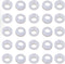 1/4 Inch Flare White Washer, 25 Pack