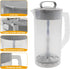 Hlimior 2 Pack 2 64oz Mixing Pitcher for Drinks Quart/ Plastic Water Pitcher with LidEasy-Mix Juice ContainerAngled