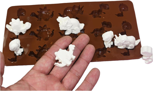 Candy Chocolate Silicone Mold Baking Tray, Dinosaur Dino Animal-Themed Non-Stick for Homemade Treats