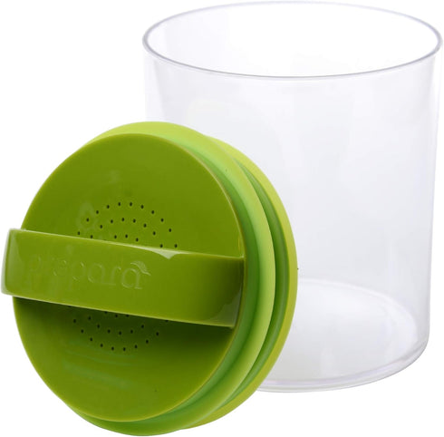 Prepara Evak Super Savor Food Storage, 14 Ounce, Green Plastic Container