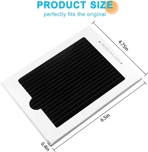 Refrigerator Air Filter Replacement 6 Pack, Carbon Activated Filter Compatible with Frigidaire & Electrolux