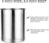 KSENDALO Stainless Steel Utensil Holder Set, 6.5inch & 4.72inch High Drying Rack with Weighted Base