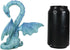 Ebros 5.5" Tall Valentine Cupid Love Blue Dragon Figurine - Romantic Male Dragon Collectible for Dungeons and Dragons