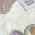 2x4 ORINOVA White Faux Sheepskin Fuzzy Fur Rugs for Bedroom Small Machine Washable Fluffy Area Rugs for Living Room