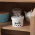 HAOTOP Garlic Keeper with Crystal Lid, 12.5 oz Ceramic Garlic Saver Container for Countertop, Farmhouse Kitchen Decor