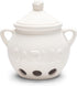 Fox Run Garlic Keeper and Storage, White Ceramic, 5.25" x 4.25" x