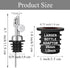 KIBARTOL 3 Pack Olive Oil Pour Spout with Adapters, Oils Pourer for Olive Oil Dispenser Bottle, Easily Turn Your